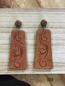 Earrings - Tooled 023