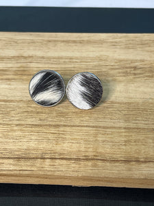 Earrings - Statement Studs - Silver 059