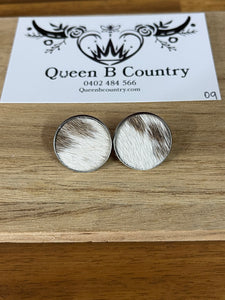 Earrings - Statement Studs - Silver 09