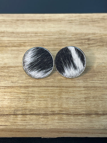 Earrings - Statement Studs - Silver 050