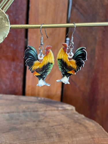 Earrings - Farm Life - Roosters